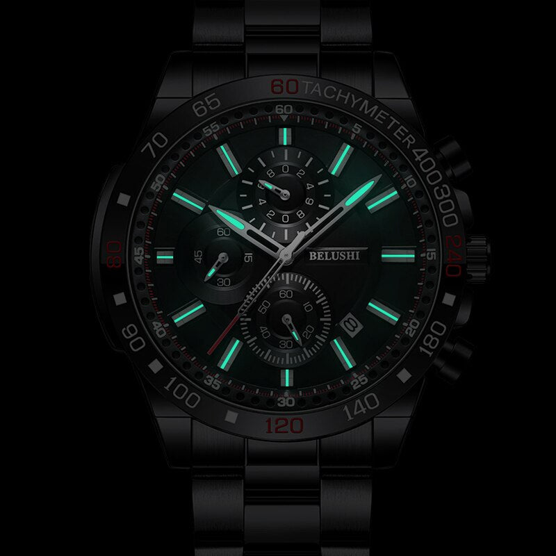 Men's Watches Luxury Watch for Men Waterproof Chronograph Quartz Military Watch Belushi Men'S Sports Watch Male Relojes