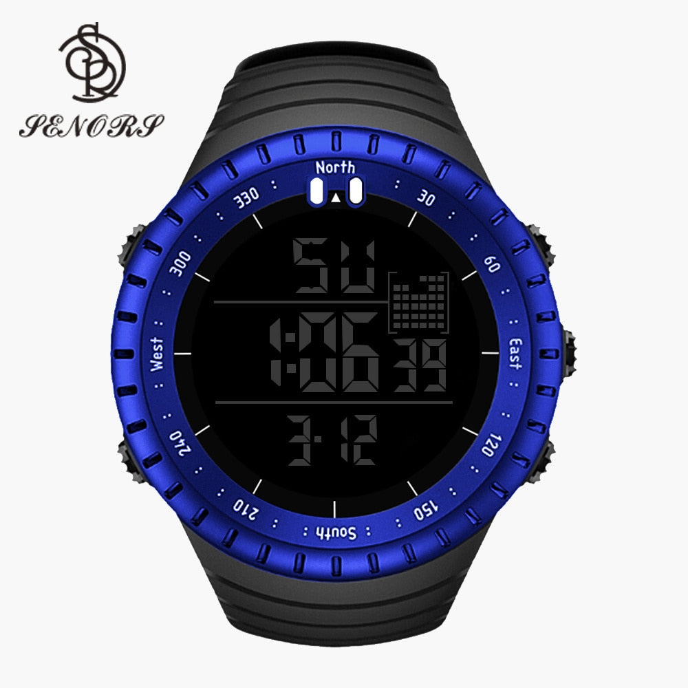 Senors Digital Watch Sport Men Outdoor Waterproof Digital Watches LED Electronic Wristwatch Military Alarm Male Clock Relogio