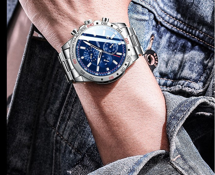 Men's Watches Luxury Watch for Men Waterproof Chronograph Quartz Military Watch Belushi Men'S Sports Watch Male Relojes