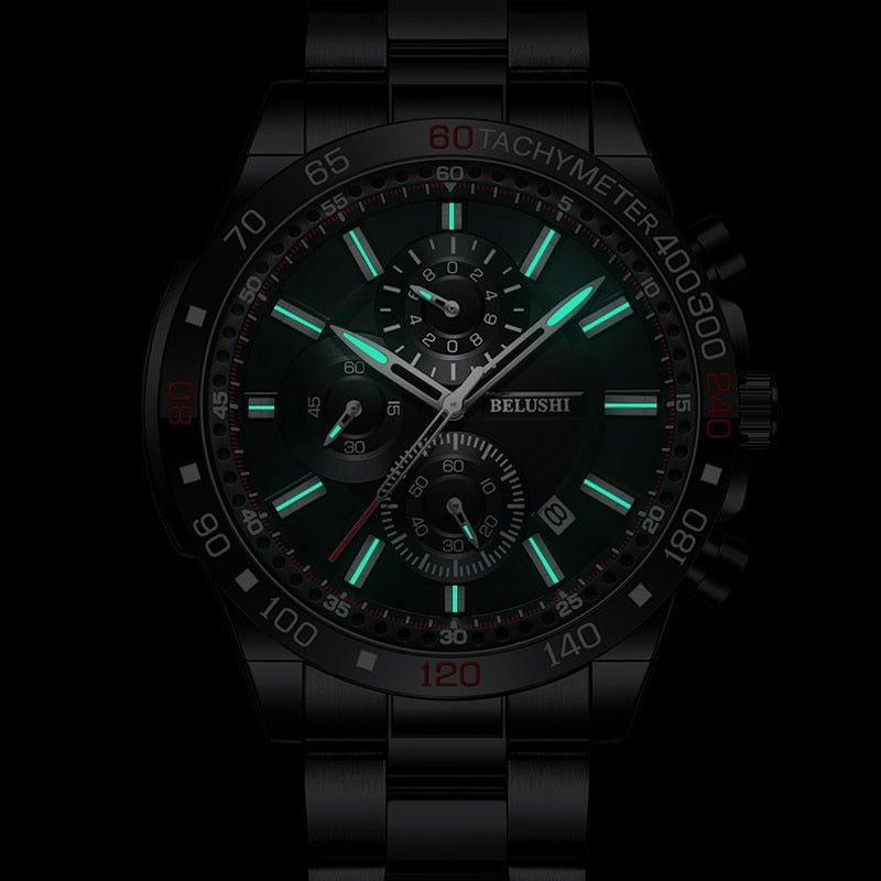 Men's Watches Luxury Watch for Men Waterproof Chronograph Quartz Military Watch Belushi Men'S Sports Watch Male Relojes
