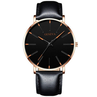 Minimalist Men's Fashion Ultra Thin Watches Simple Men Business Stainless Steel Mesh Belt Quartz Watch Relogio Masculino