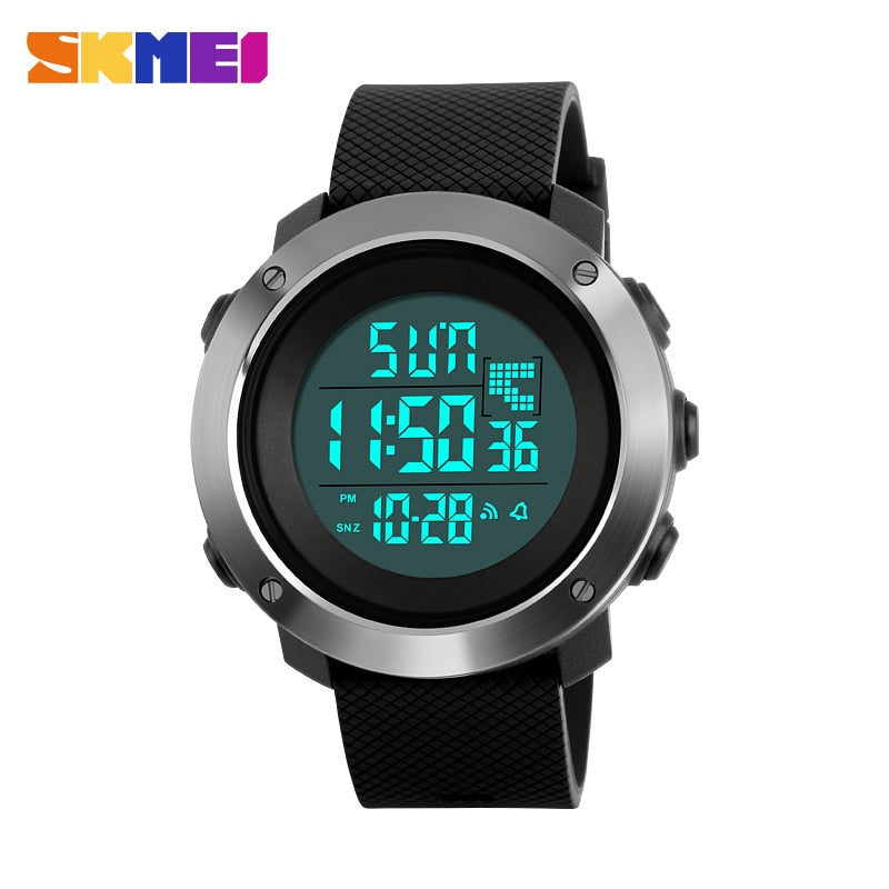 Skmei  1268 & 1267 Fashion Men Sports Watches Chrono Double Time Digital Wristwatches Mens Digital LED Electronic Clock Man Relogio Masculino