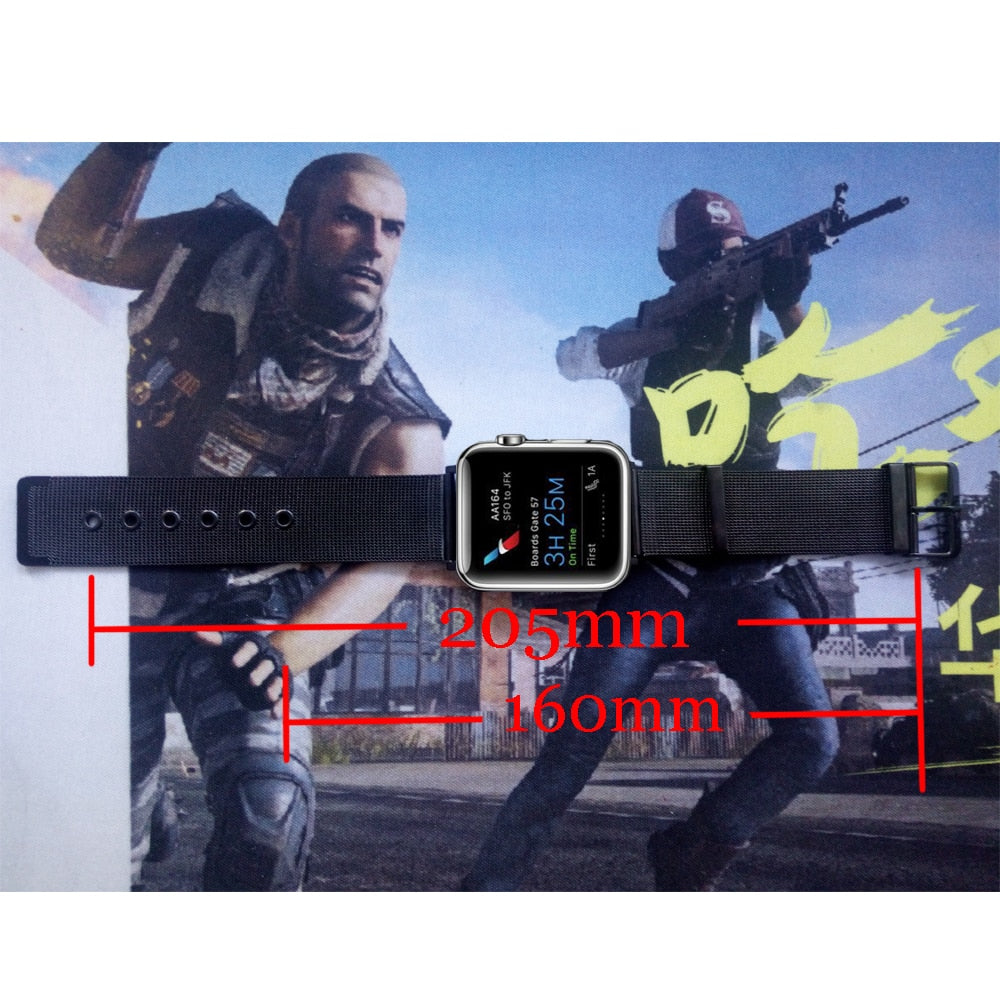 38mm 42mm Stainless Steel mesh Bracelet Watchband Apple Watch 4 3 2 1