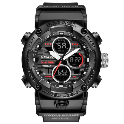 SMAEL 8038 Sport Watch Men Waterproof LED Digital Watches Stopwatch Big Dial Clock For Male 8038 relogio masculino Men Watches Quartz