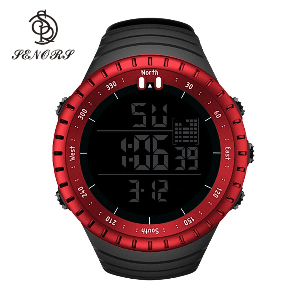Senors Digital Watch Sport Men Outdoor Waterproof Digital Watches LED Electronic Wristwatch Military Alarm Male Clock Relogio