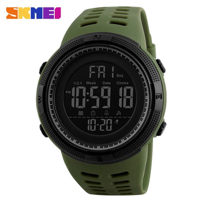 SKMEI 1251 Fashion Outdoor Sport Watch Men Multifunction Watches Alarm Clock Chrono 5Bar Waterproof Digital Watch reloj hombre