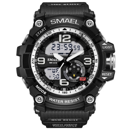 SMAEL 1617B Digital Watch Men Sport Super Cool Men's Quartz Sports Watches Luxury Brand LED Military Wristwatch Male xfcs