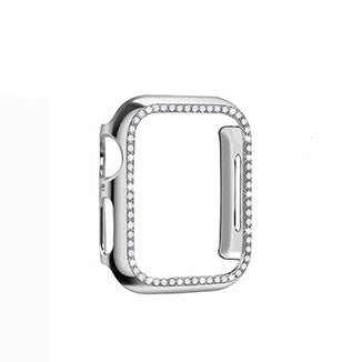 For Apple Watch Fashion PC Diamond-Encrusted Electroplating iwatch 7th Generation Watch Cover Apple Watch 7th Generation Protective Case